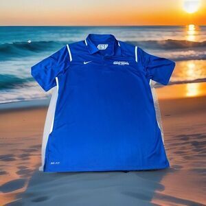 Brand‎ New Men's Large Dri-fit Nike buffalo GameDay Polo NWT Royal Blue New York